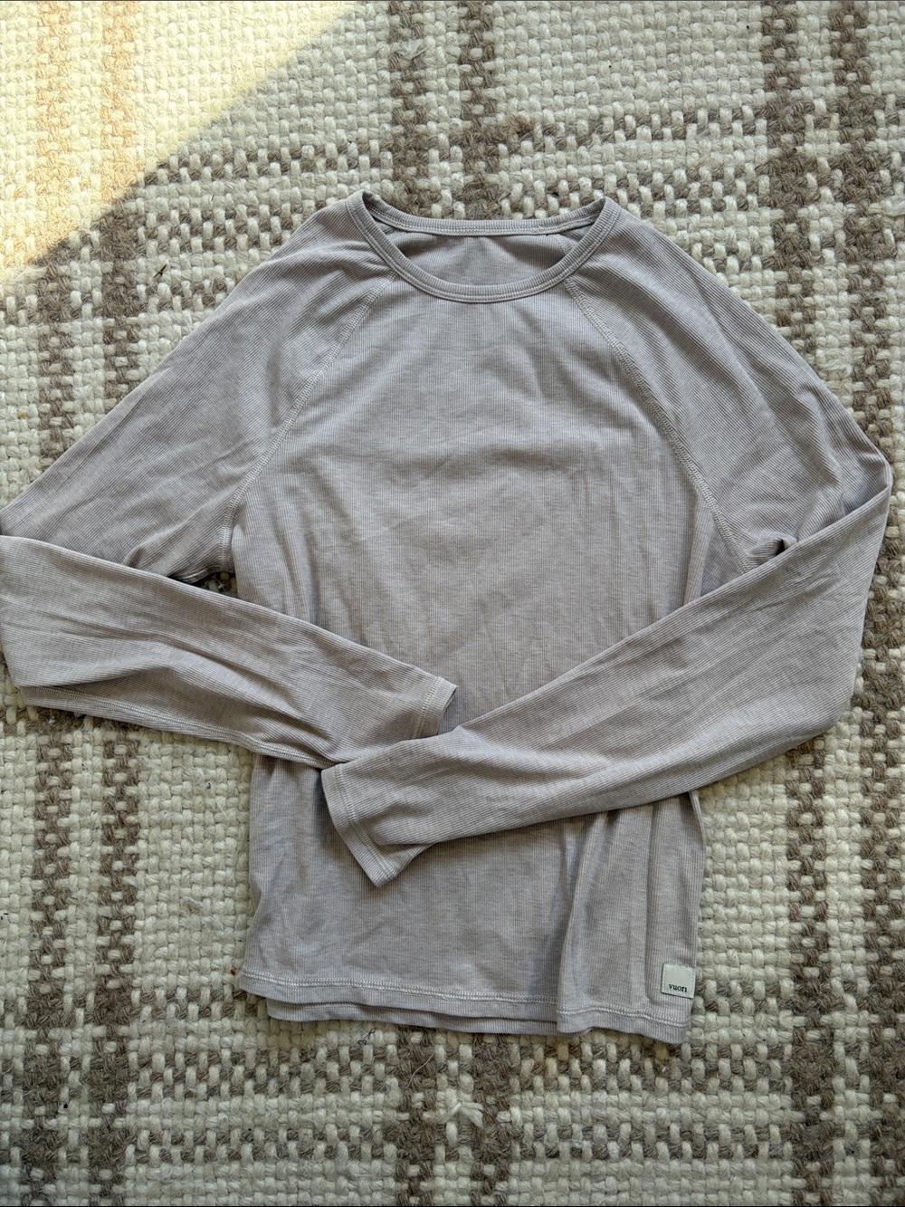 Vuori Ribbed Long Sleeve - Ecru